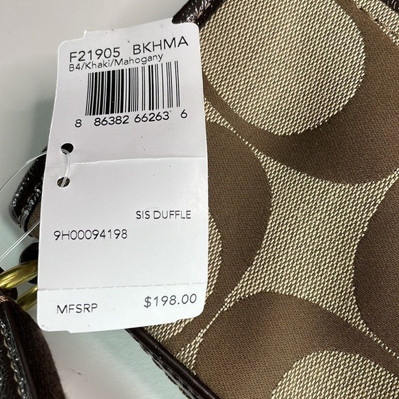 Coach signature Stripe Duffle Crossbody NWT ACC360 - Picture 10 of 10